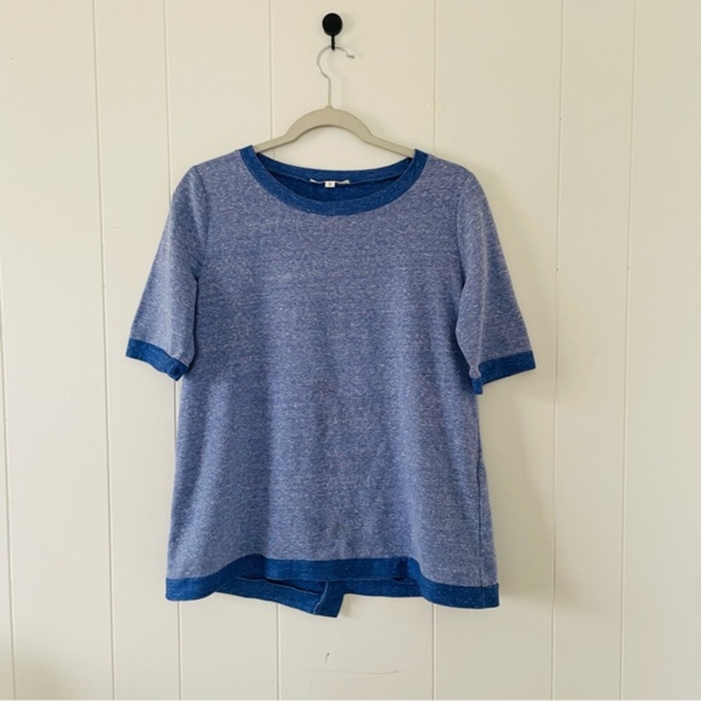 WONDERLAND Blue Short Sleeve Knit Top